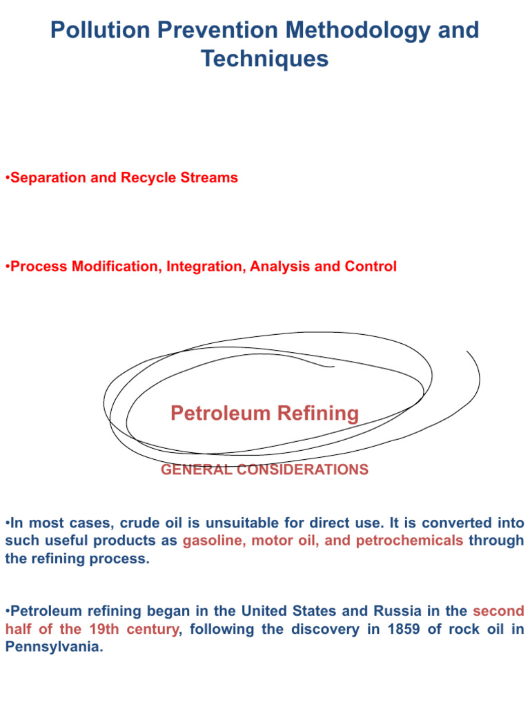 Petroleum Refining Pollution Prevention Techniques Pdf Oil
