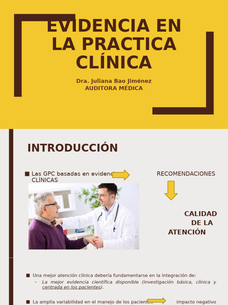Evidencia en La Practica Clinica | PDF | Evidencia basada en medicina ...