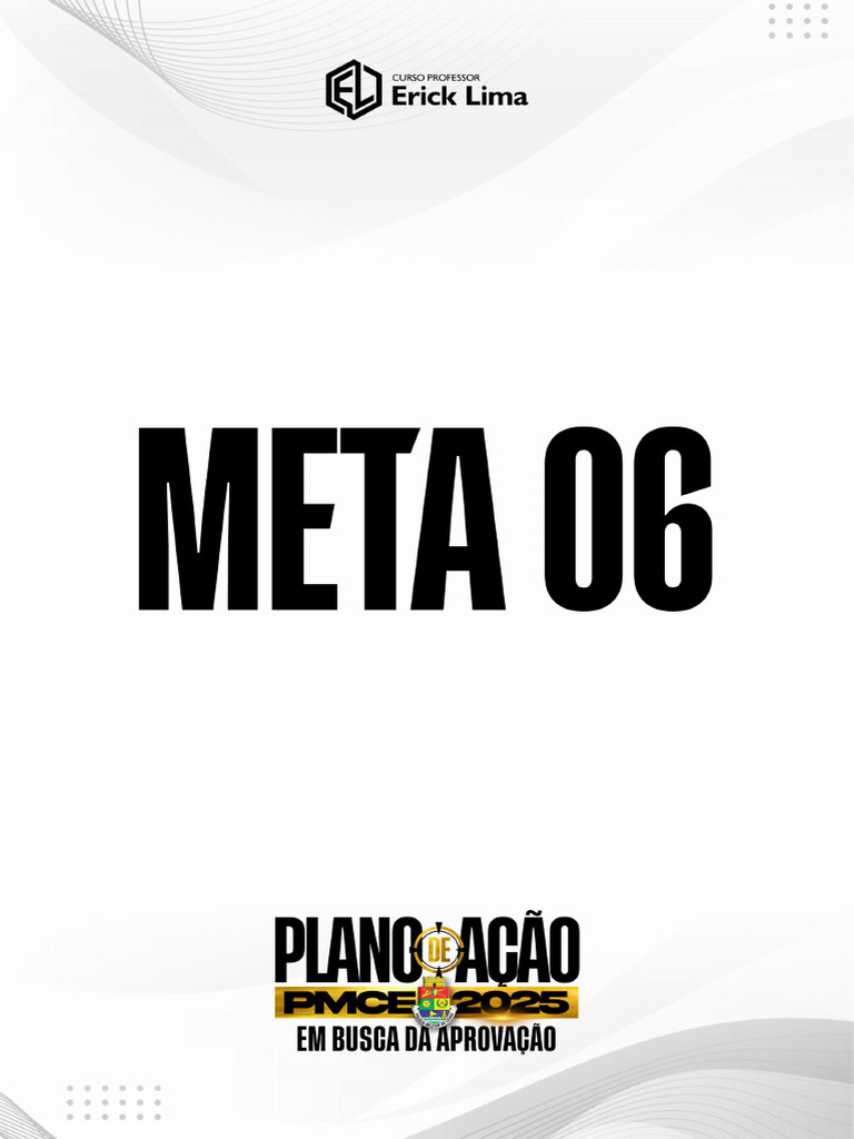 Plano de Ação: Meta 06 - Direitos Humanos | PDF | Tempo | Aprendizado
