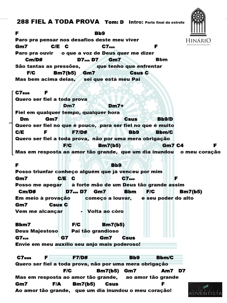 Letra da Música 