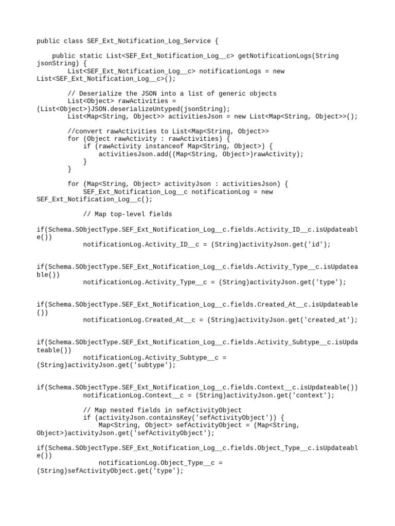 SEF Ext Notification Log Service | PDF | Software Bug | Software ...