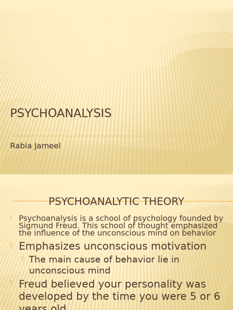 Understanding Freud's Psychoanalytic Theory | PDF | Unconscious Mind ...