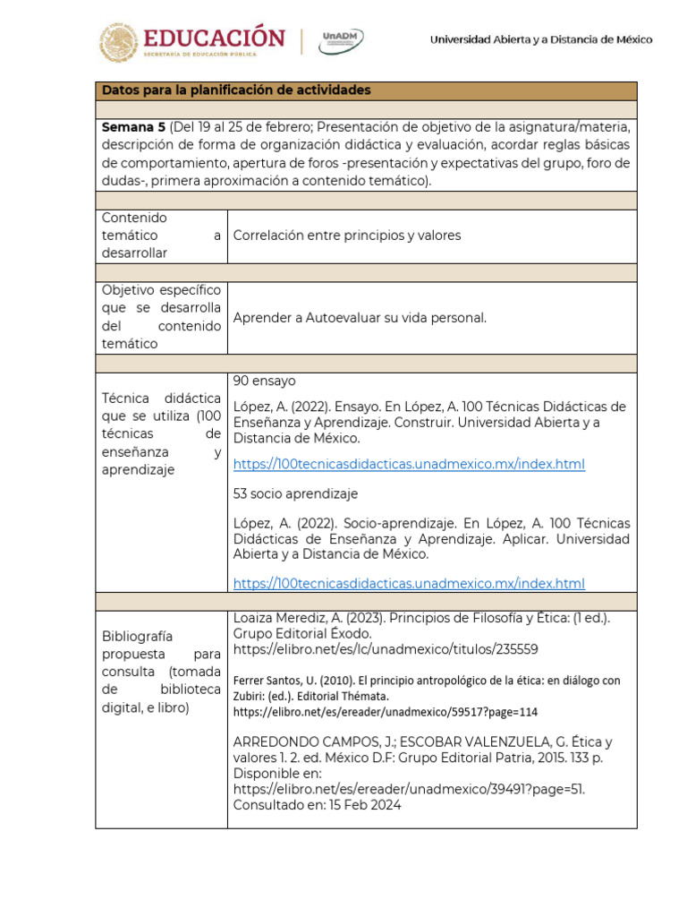 Planificación de Actividades Educativas | PDF | Enseñando | Aprendizaje