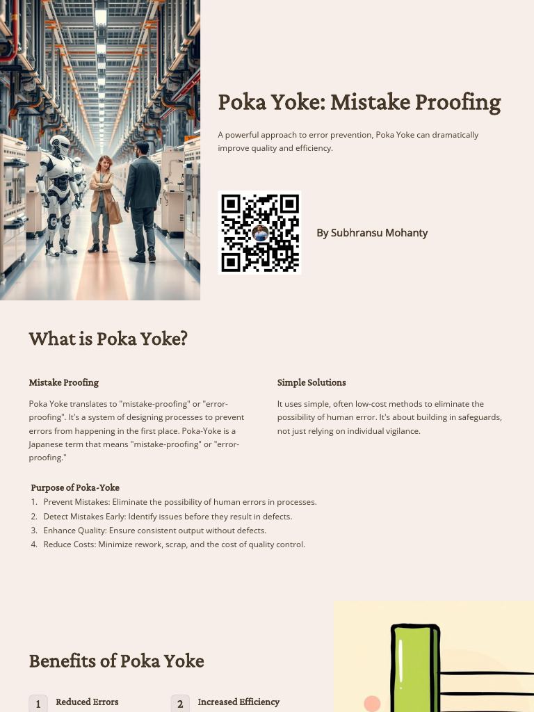 Poka Yoke: Effective Mistake Proofing Techniques | PDF | Automation ...