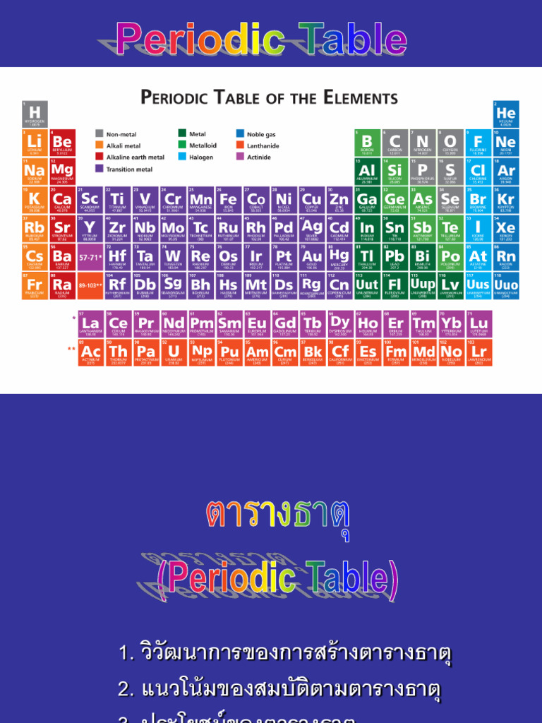 2 ตารางธาตุ | PDF