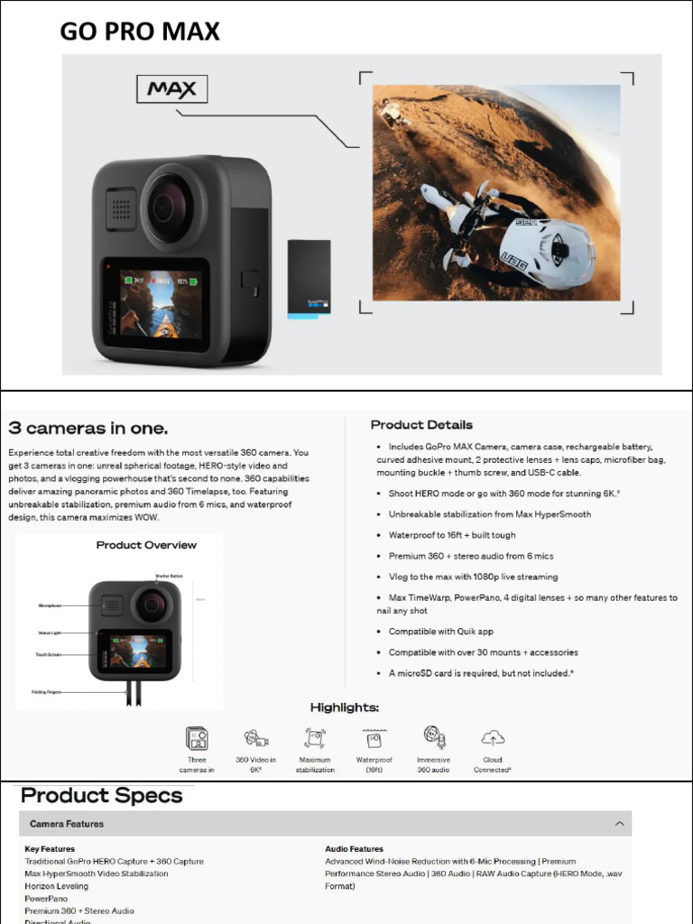 Go Pro Max | PDF