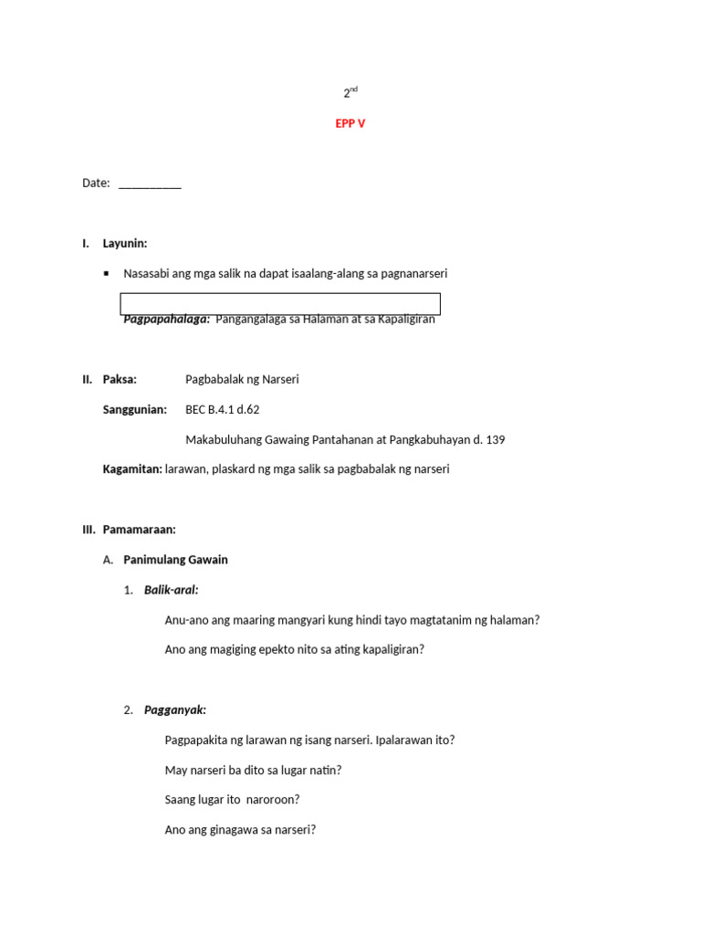 2nd Quarter LP EPP5 | PDF