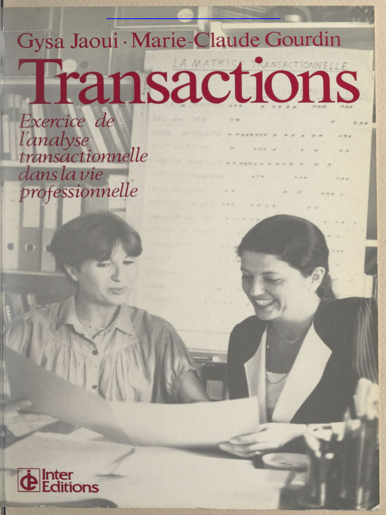 Applications de l'Analyse Transactionnelle | PDF | Livres