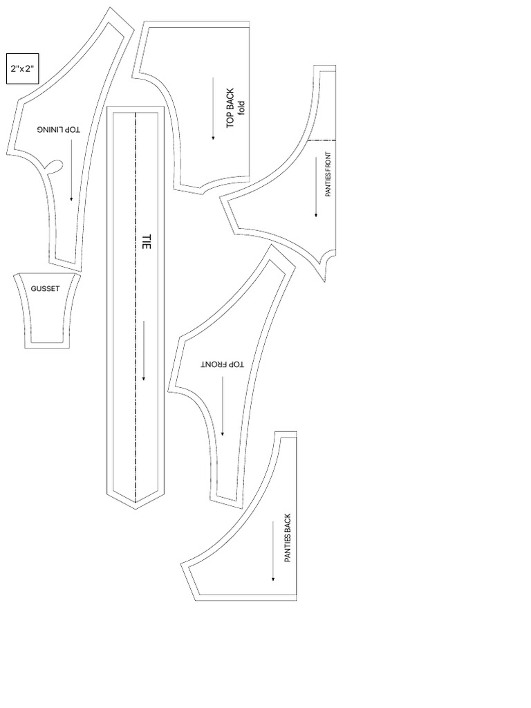 Sewing Pattern for Underwear | PDF