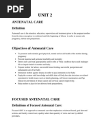 Antenatal Care Standard Guidelines | PDF | Pregnancy | Gestational Diabetes