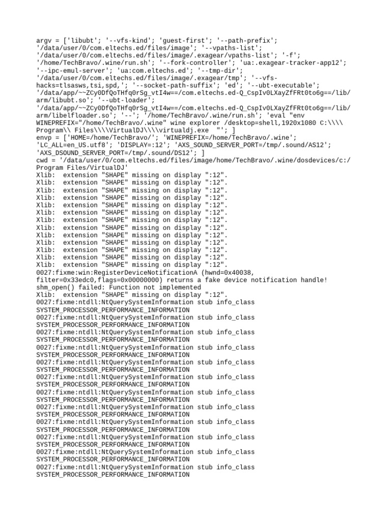 Exagear VirtualDJ Setup Logs | PDF | System Software | Software