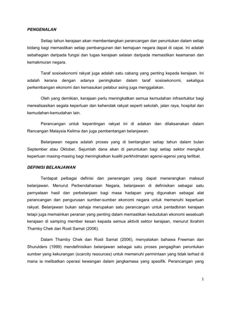 Belanjawan Pdf