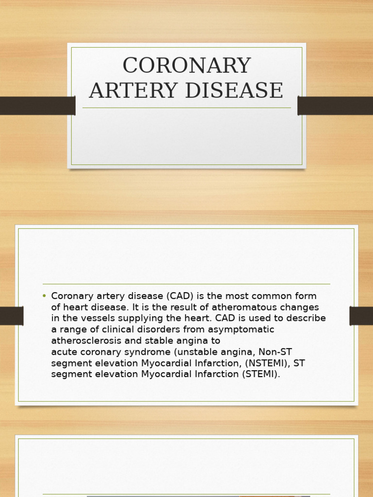 Understanding Coronary Artery Disease | PDF | Coronary Artery Disease ...