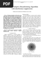 A Simple Adaptive Beamforming Algorithm With Interference Suppression