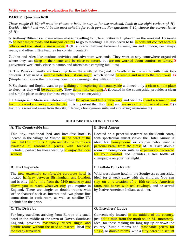 Additional Practice Task 15 - 11 | PDF | Hotel