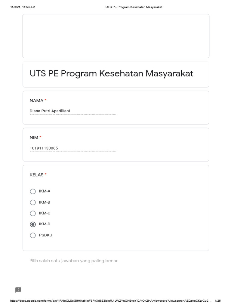 UTS Kesehatan Masyarakat: Analisis Program | PDF