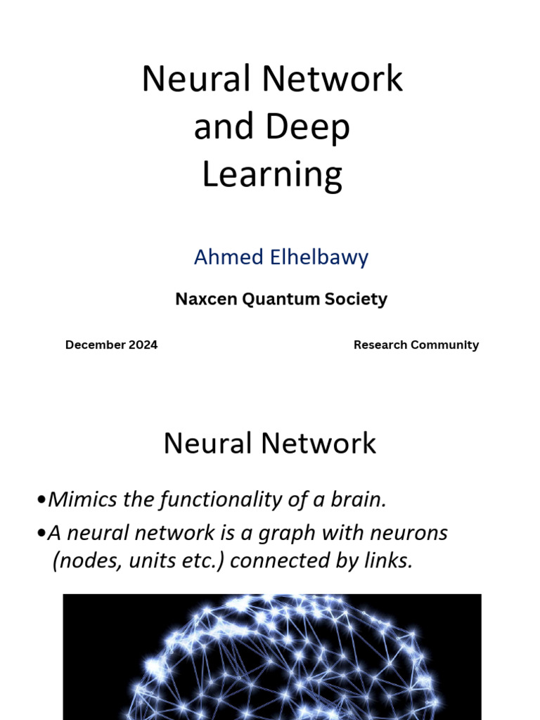 Neural Network and Deep Learning 1736802600 | PDF | Deep Learning ...