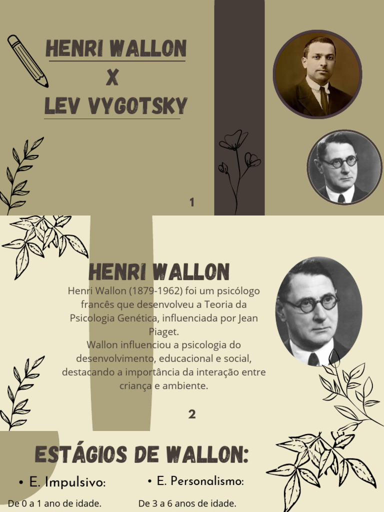 Teorias de Wallon e Vygotsky na Psicologia | PDF | Ciências ...