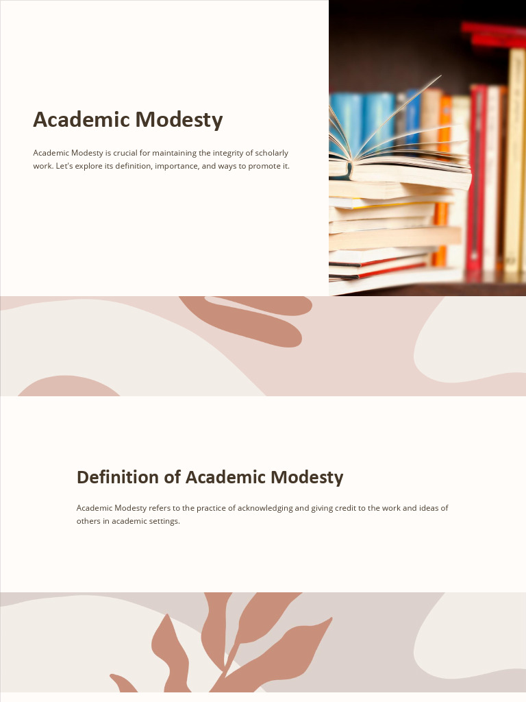 Understanding Academic Modesty | PDF | Academic Dishonesty | Academic ...