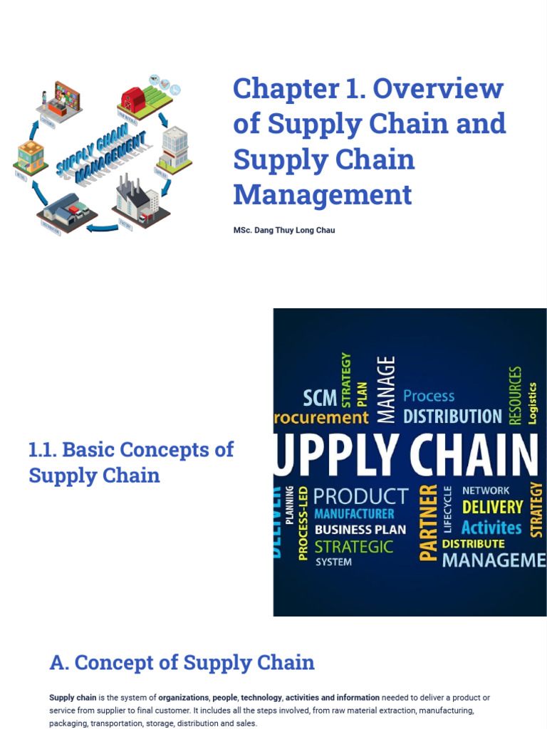 Supply Chain Management Overview | PDF | Supply Chain Management ...