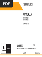 スズキ UK110 L5-L8(2015-2018) サービスマニュアル UK110 L5（2015年