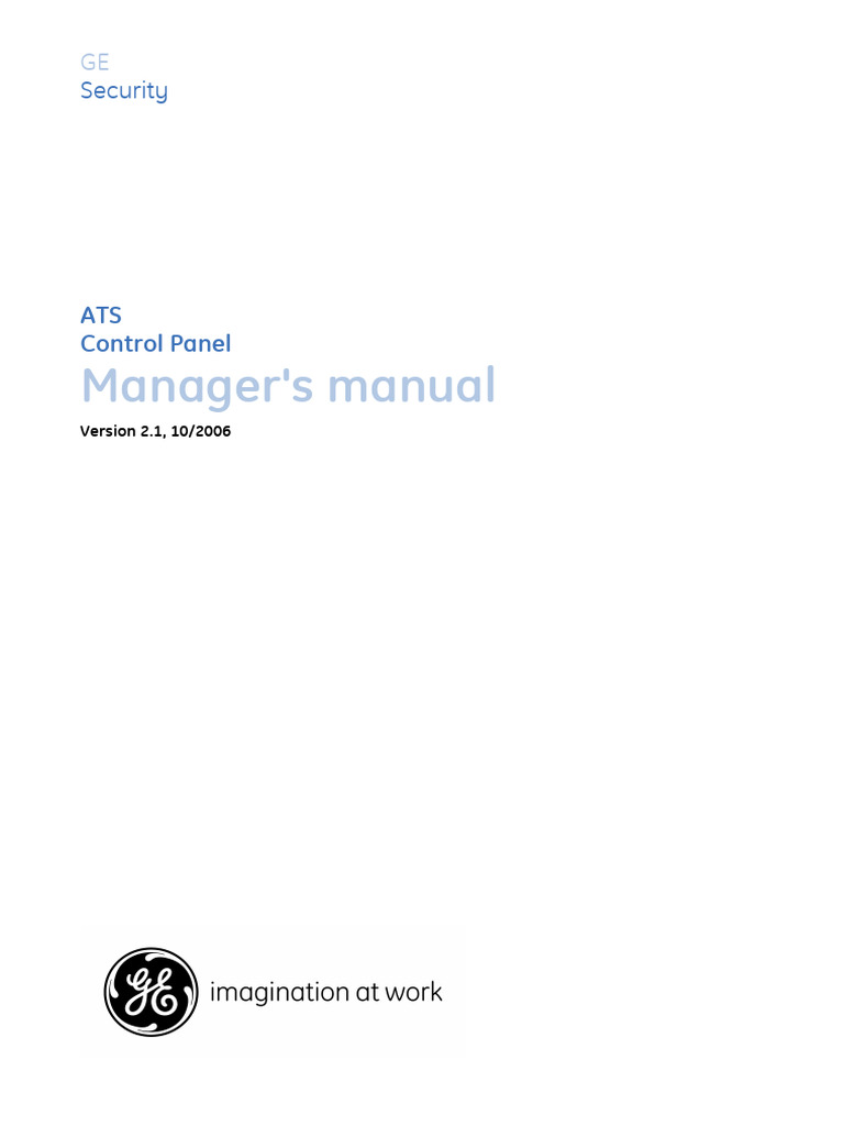 ATS Control Panel Managers Guide | PDF | Personal Identification Number ...