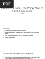 PCAOB Fraud Considerations in Audits | PDF | Audit | Internal Control