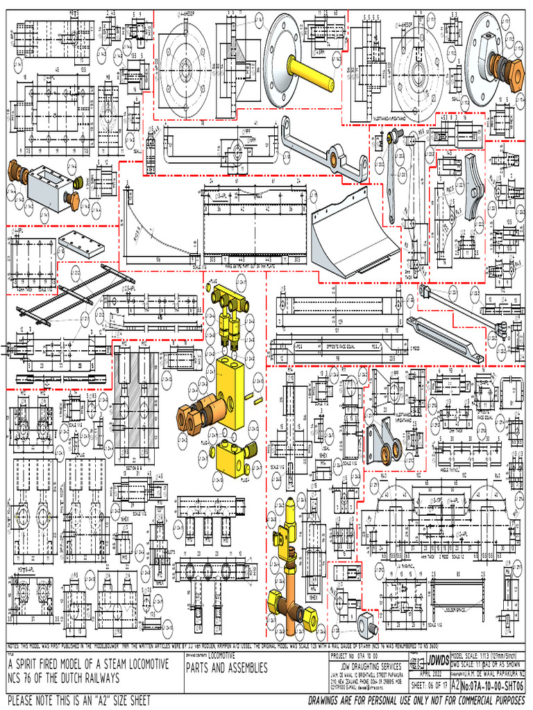 Steam Locomotive Model Parts List | PDF