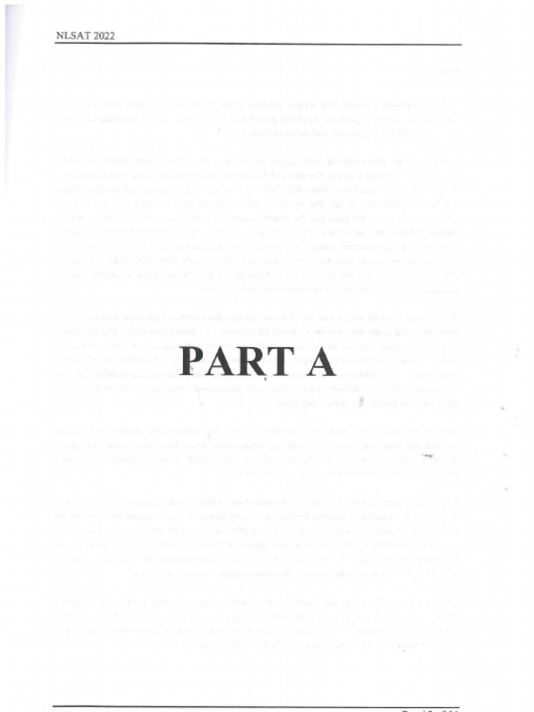 NLSAT 2022 PYQ - Compressed | PDF