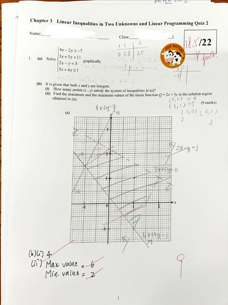 Maths Linear Inequalities Practices | PDF