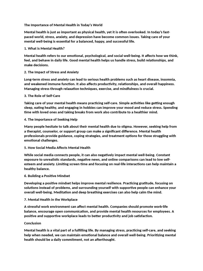 The Impact of Artificial Intelligence On The Future | PDF | Mental ...