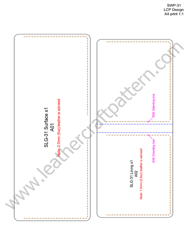 Leather Mini Wallet Template PDF Free 2 | PDF