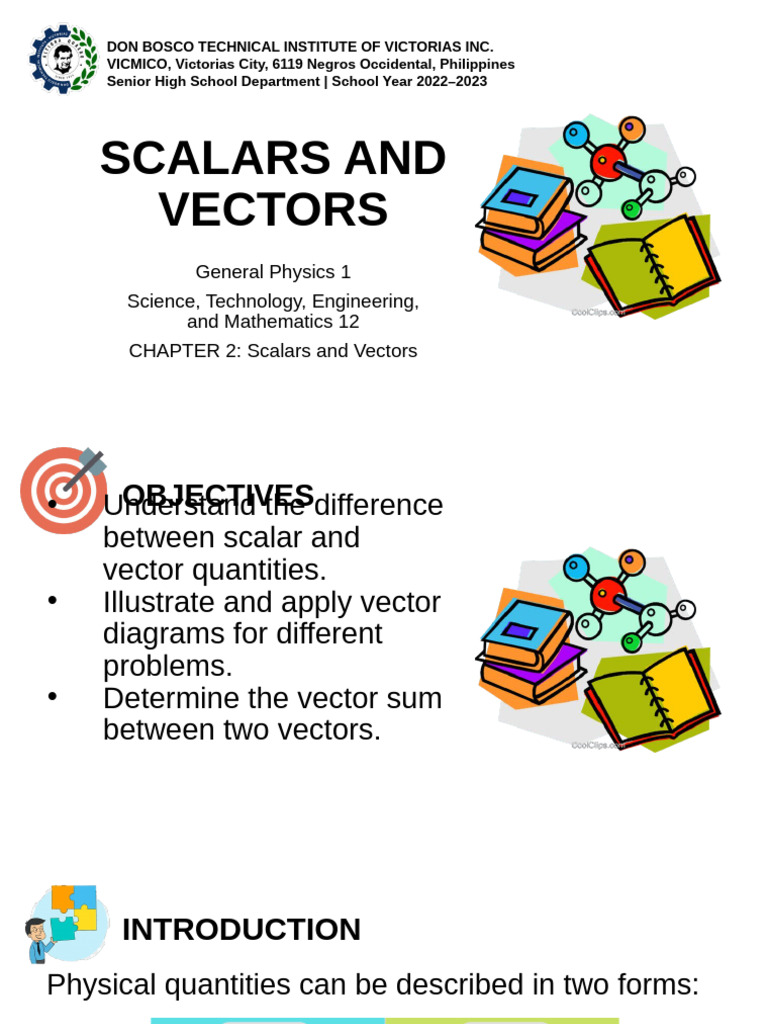 05. Scalars and Vectors | PDF | Euclidean Vector | Cartesian Coordinate ...