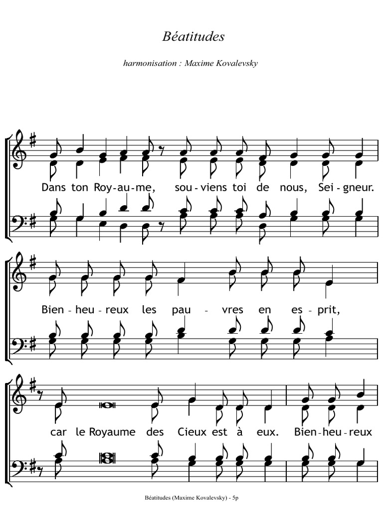 Béatitudes : Enseignements de Maxime | PDF | Béatitudes | Disciples de ...