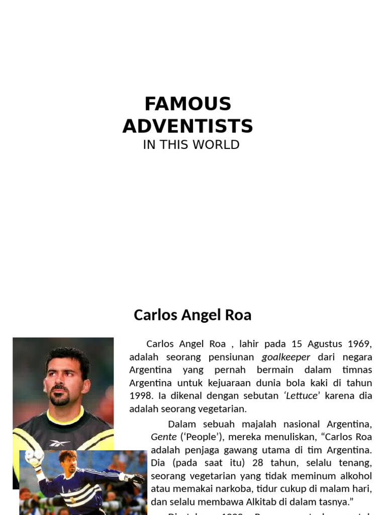 Famousadventistintheworld PP | PDF