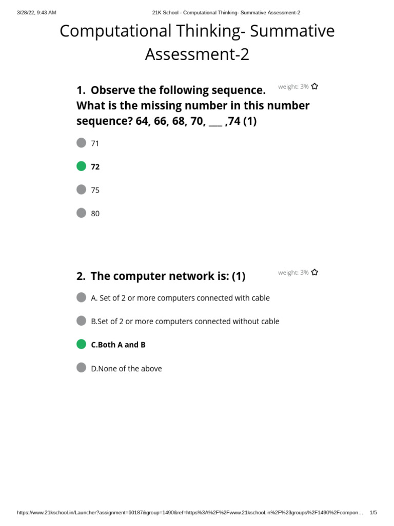 Computational Thinking Assessment 2 | PDF | Electrical Engineering ...