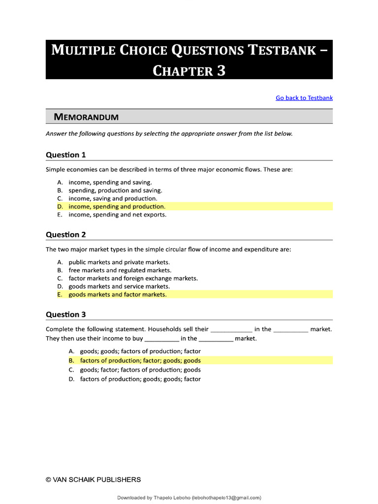 Economic Extra Material 2 | PDF