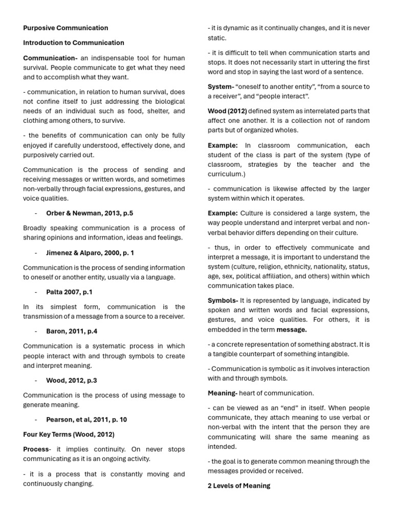 Understanding Purposive Communication | PDF | Communication | Nonverbal ...
