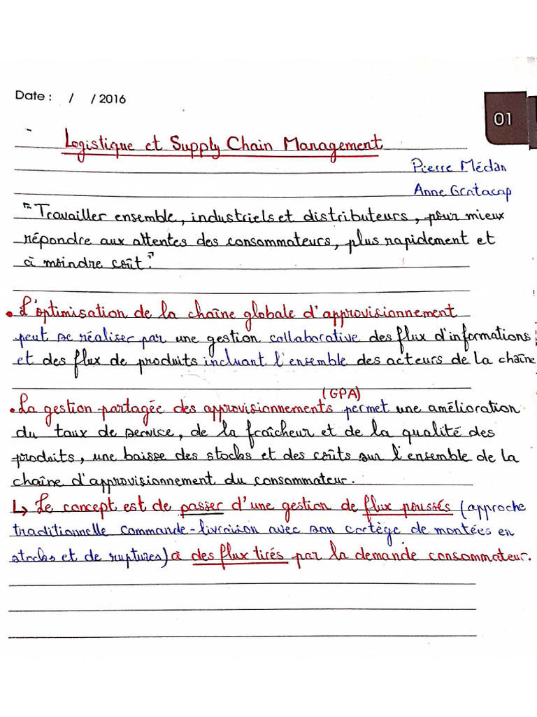 Logistique et Supply Chain Management | PDF