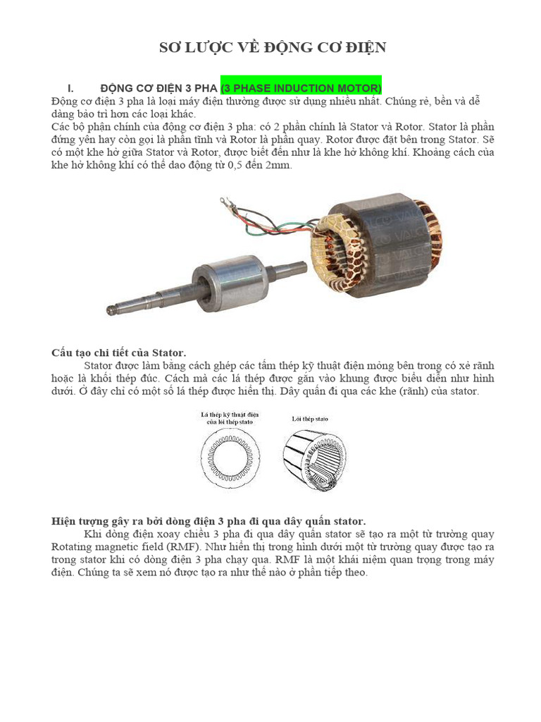 ĐỘNG CƠ ĐIỆN | PDF
