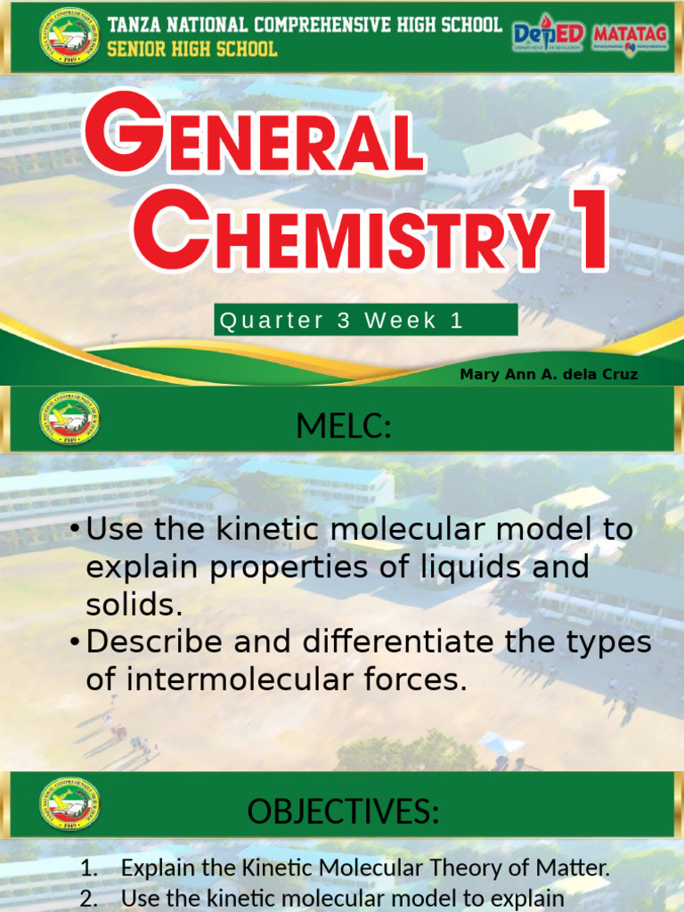 Kinetic Molecular Theory & Intermolecular Forces | PDF | Intermolecular ...