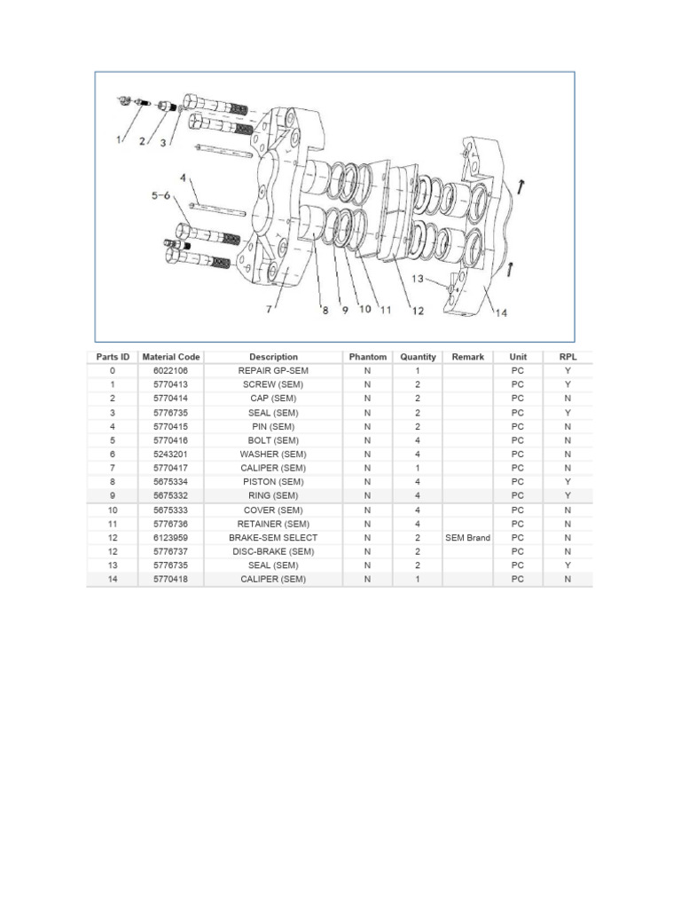 SEM655D - 8329 - Brake Part ID | PDF