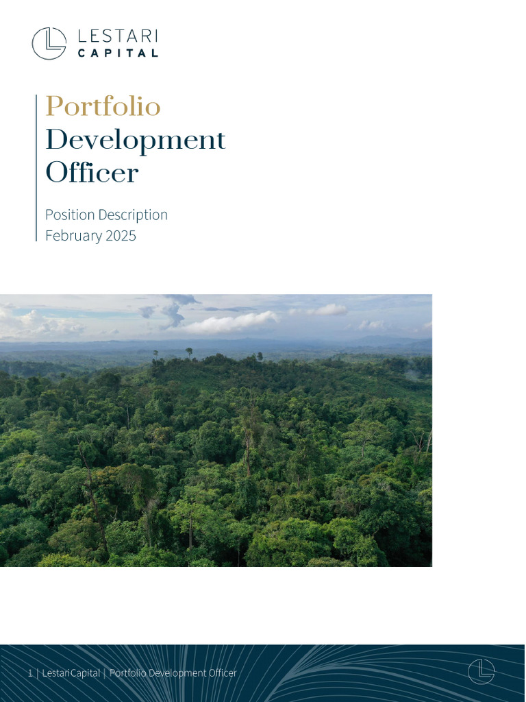 Portfolio Development Officer Role | PDF