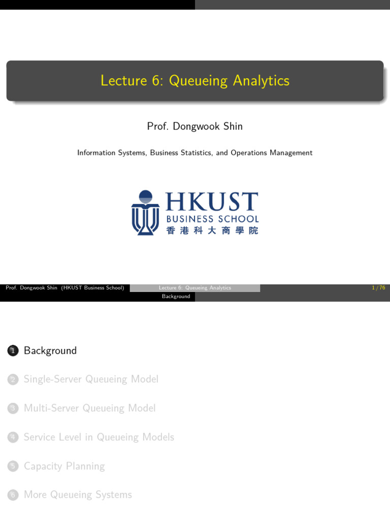 Isom 4830 L6-7 | PDF | Applied Mathematics | Operations Research