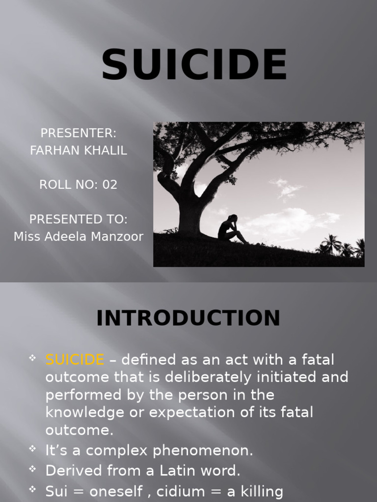 Understanding Suicide: Causes and Solutions | PDF | Suicide | Self Esteem