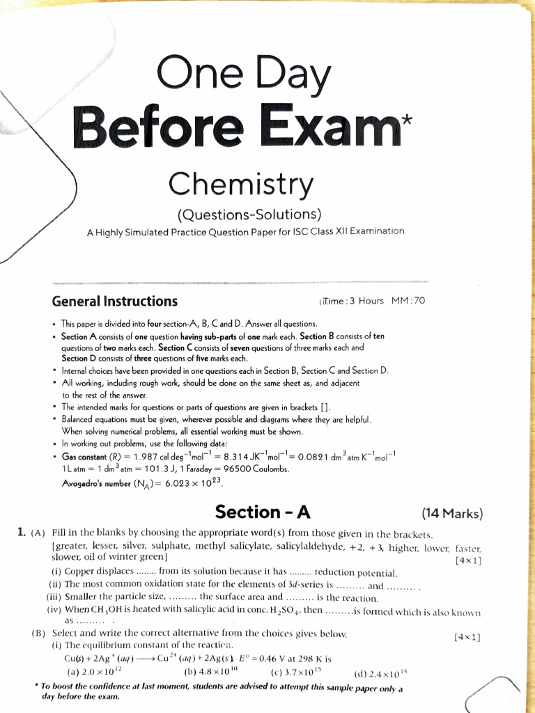 12 Che-Arihant Paper-Extra | PDF