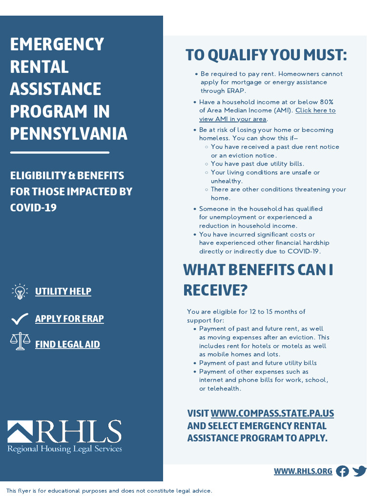 Pennsylvania Emergency Rental Assistance | PDF | Leasehold Estate ...