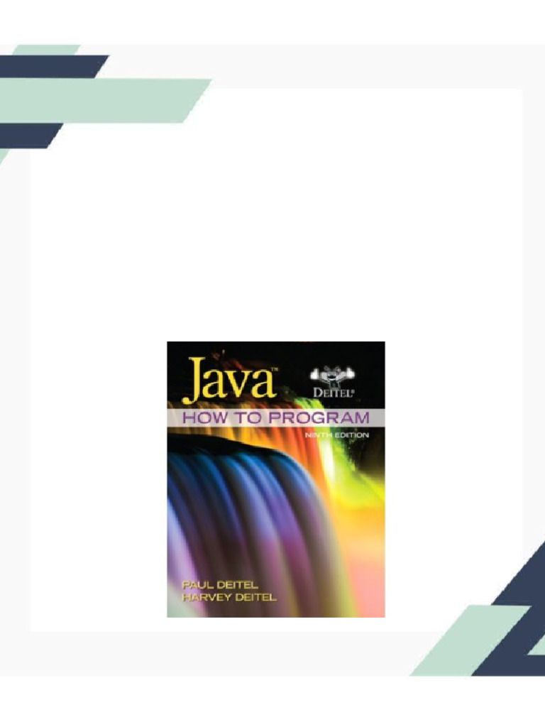 Download full Test Bank for Java How To Program (early objects), 9th ...