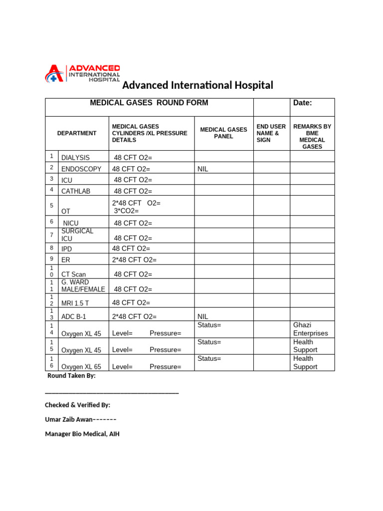 48 CFT Oxygen Cylinder Allocation | PDF