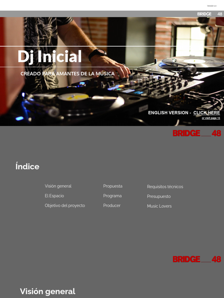 Programa de DJ Inicial en Bridge_48 | PDF | Disc jockey | Musicología